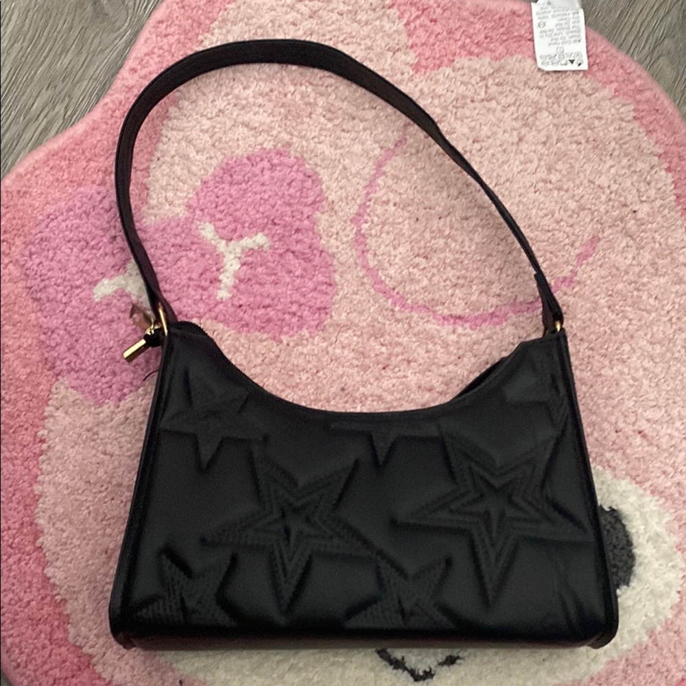 Y2K Black Star-Patterned Women's Bag